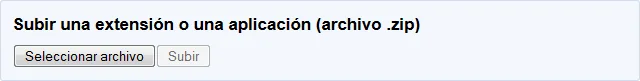 Sube el archivo ZIP