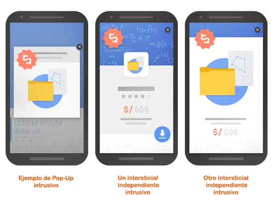 Pop-ups penalizado por Google